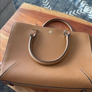 Tory Burch Beige Monogram Interior